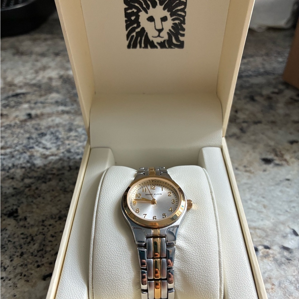 Anne Klein Gold and Silver Two-Tone bracelet Watch